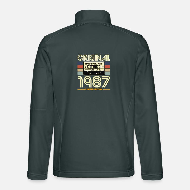 Original 1987 Limité Cassette Retro Hits Veste en tissu softshell Unisexe