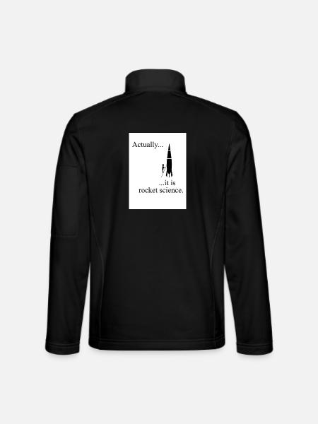Actually, it is rocket science - Unisex Softshell Jacket - black