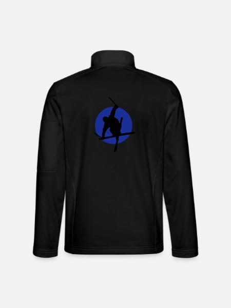 Icône de freestyle ski - Veste en tissu softshell Unisexe - noir - Dos