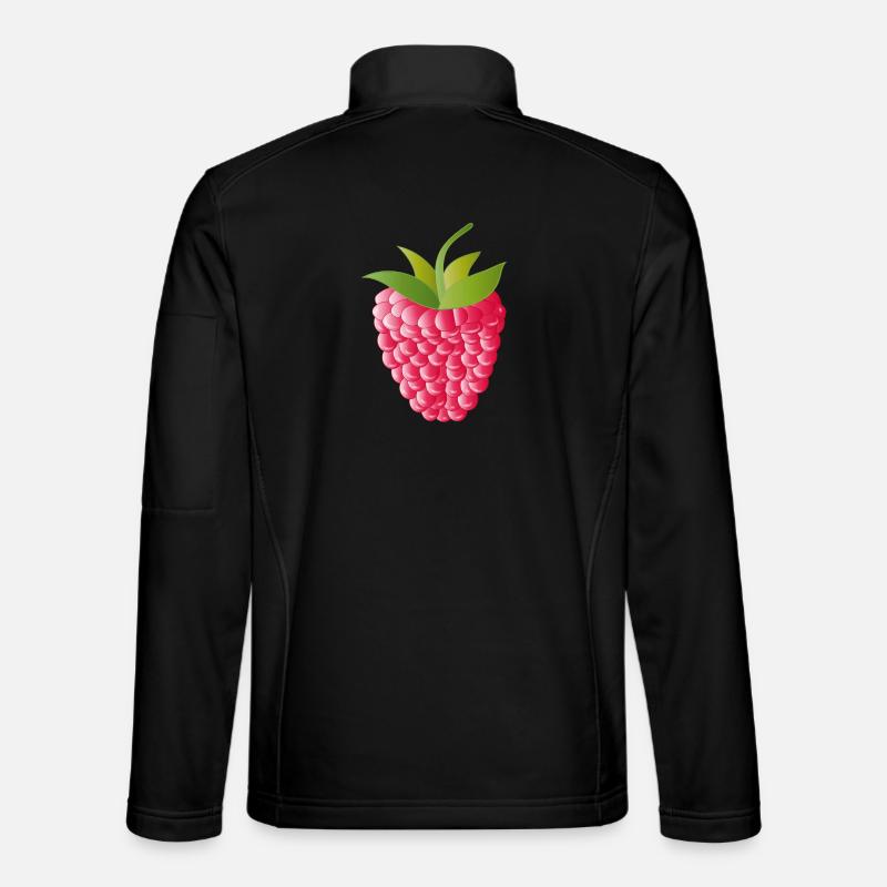 pink red ripe raspberry Unisex Softshell Jacket