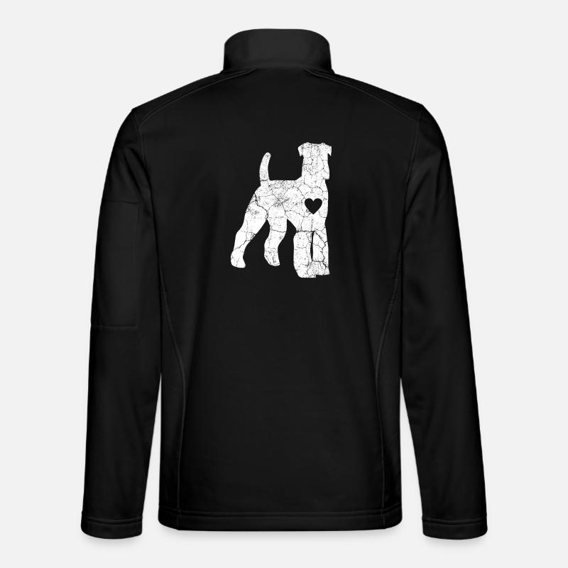 Dog Schnauzer - Unisex Softshell Jacket - black
