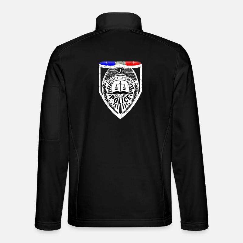 Polizist - Unisex Softshelljacke - Schwarz