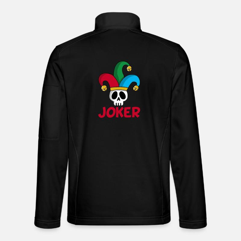 Joker und Schädel Unisex Softshelljacke