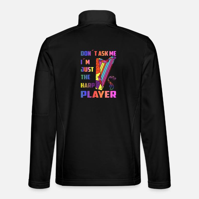 Harp Players - Unisex Softshell Jacket - black