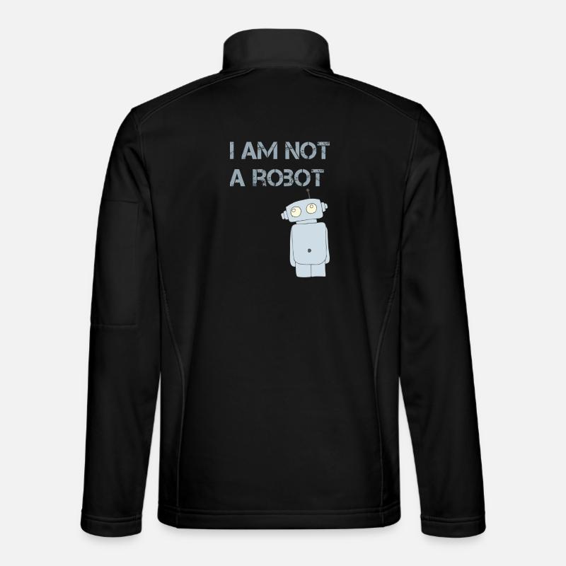 i am not a robot - Unisex Softshelljacke - Schwarz