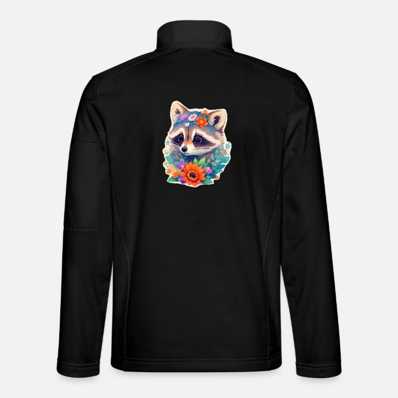 Waschbär - Unisex Softshelljacke - Schwarz