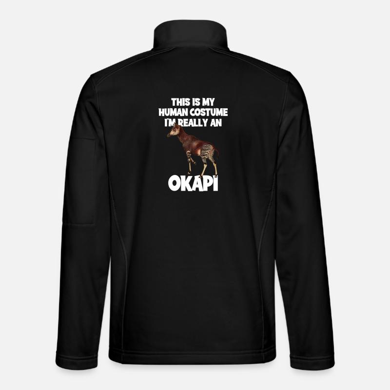 Okapi Zoo Expedition - Unisex Softshell Jacket - black