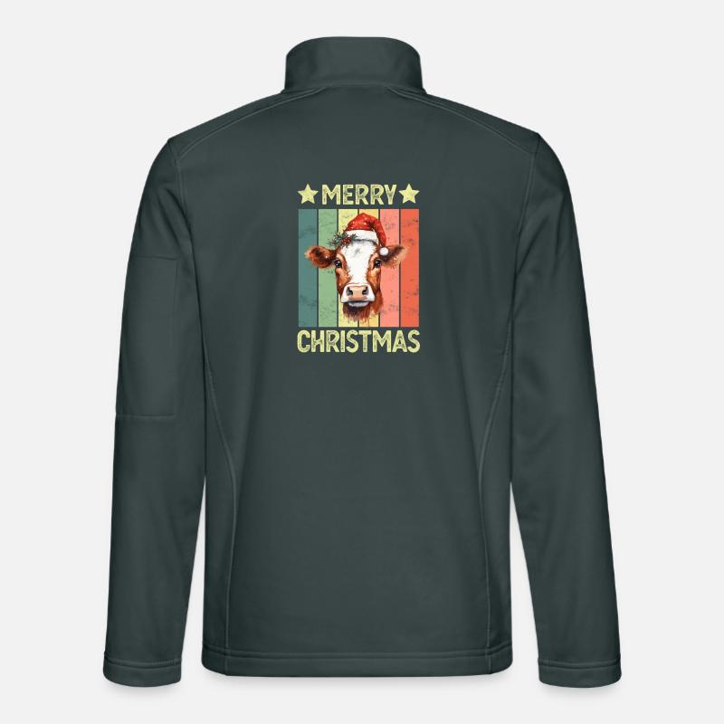 Noël des vaches Veste en tissu softshell Unisexe