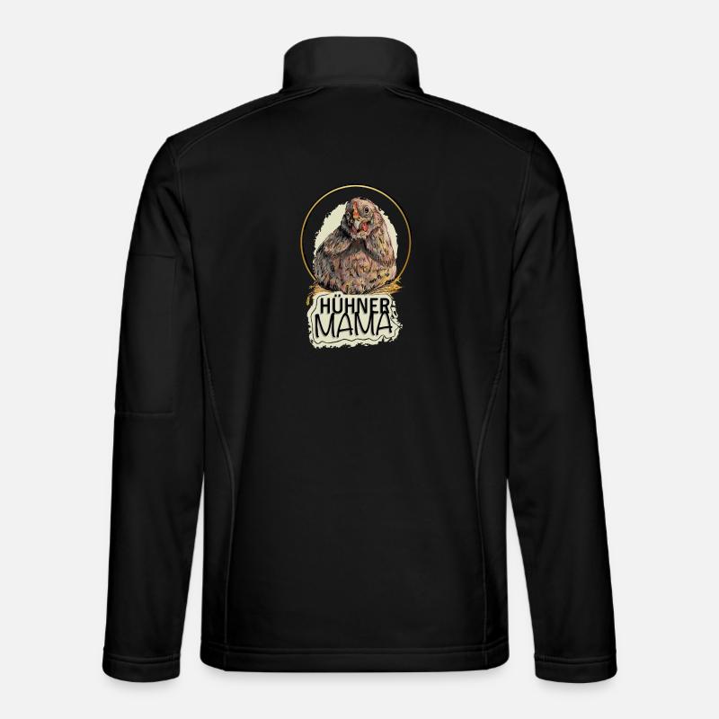La maman des poules - Veste en tissu softshell Unisexe - noir