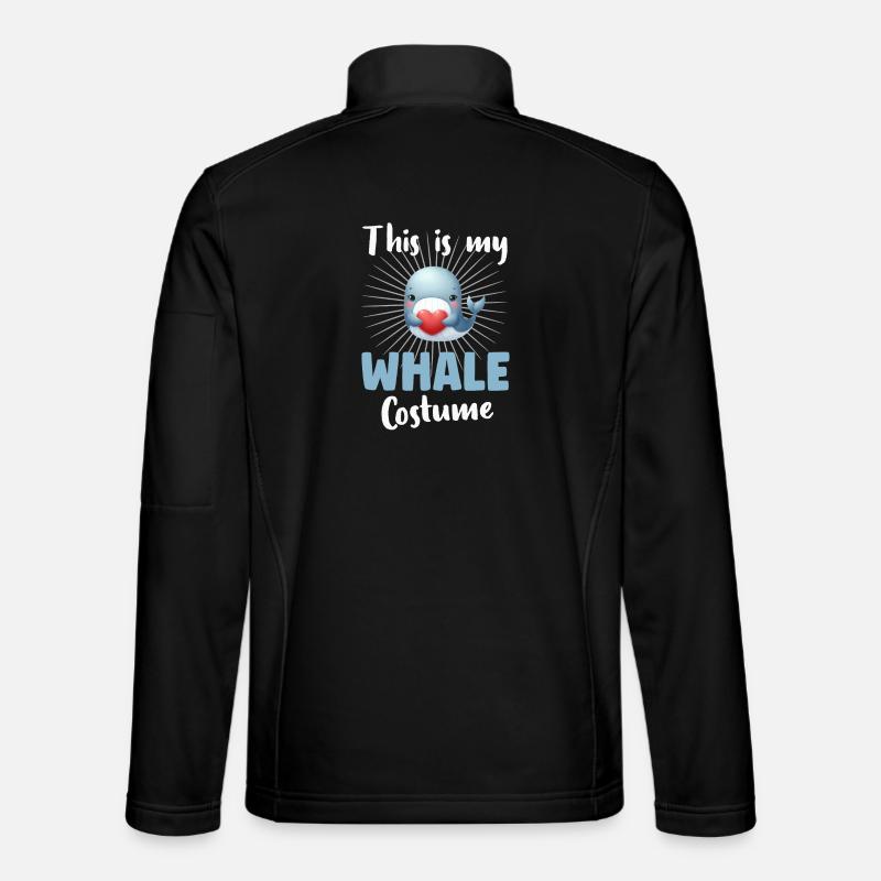 Whale Blue Whale - Unisex Softshell Jacket - black