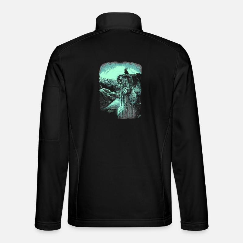 Pulpit Rock - Troll - Norvège - Veste en tissu softshell Unisexe - noir