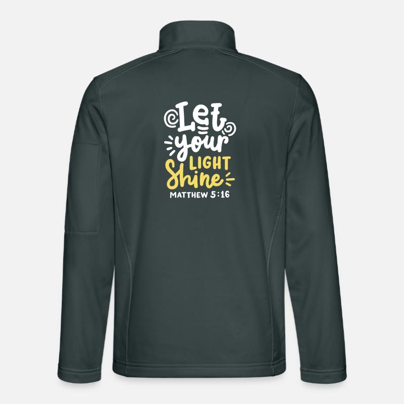 Bibelvers Christlich Unisex Softshelljacke