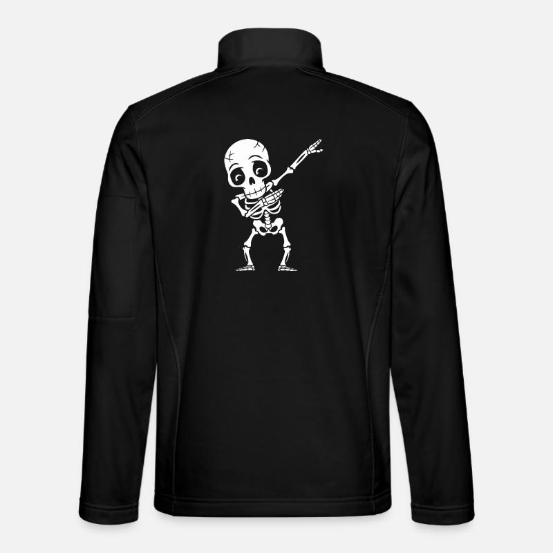 Dabbing Skeleton - Unisex Softshell Jacket - black