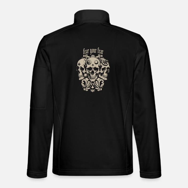 Drei Skulls - Unisex Softshelljacke - Schwarz