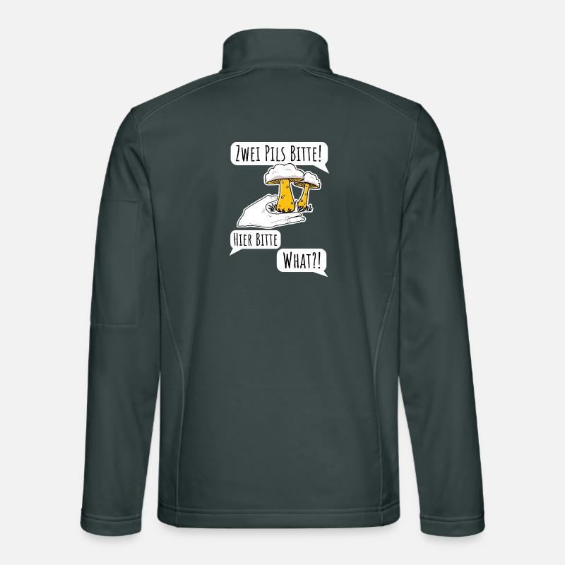 Commander de la bière n’est pas facile ! Pilsner ou champignon ? Veste en tissu softshell Unisexe