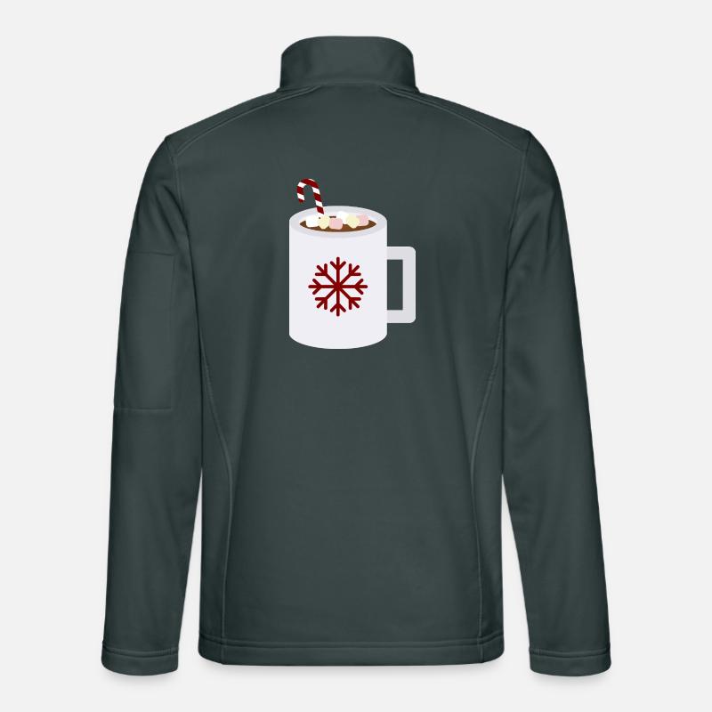 Snowflake Cocoa Mug Art Unisex Softshell Jacket
