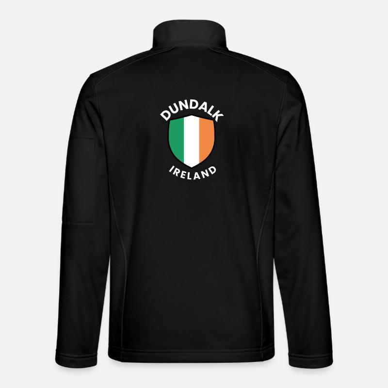 Bouclier d’Irlande de Dundalk - Veste en tissu softshell Unisexe - noir