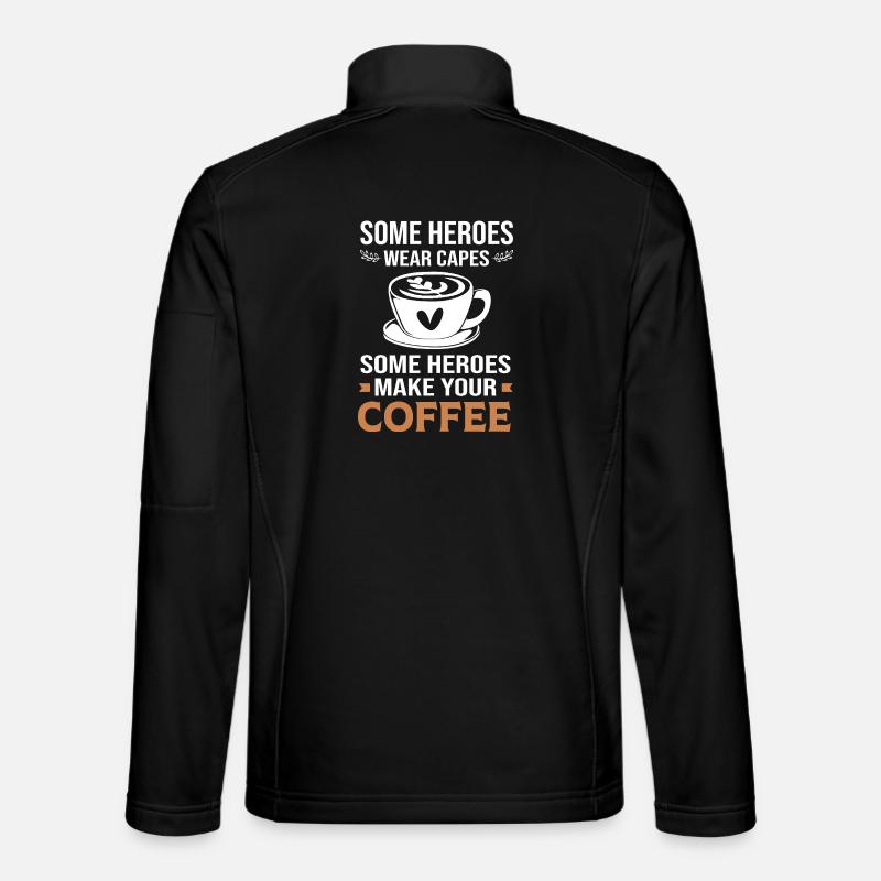 Espresso Coffee Caffeine Barista - Unisex Softshell Jacket - black