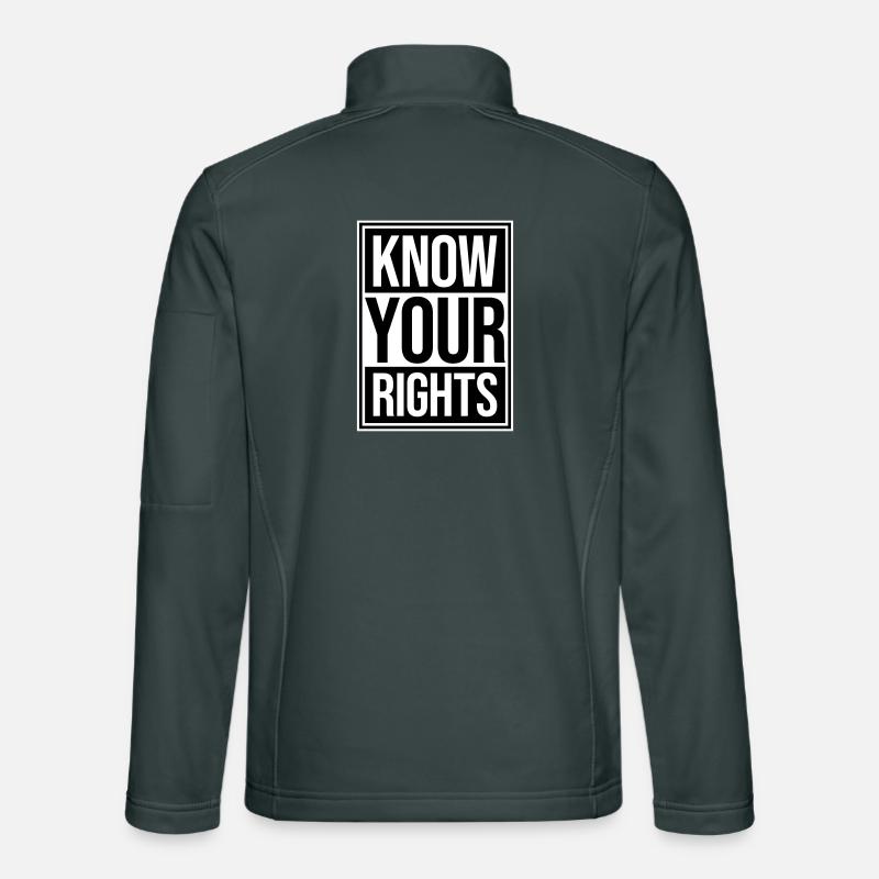 Know Your Rights Activism Justice Freedom Unisex Softshell Jacket