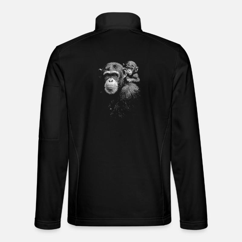 Chimpanzee - Unisex Softshell Jacket - black