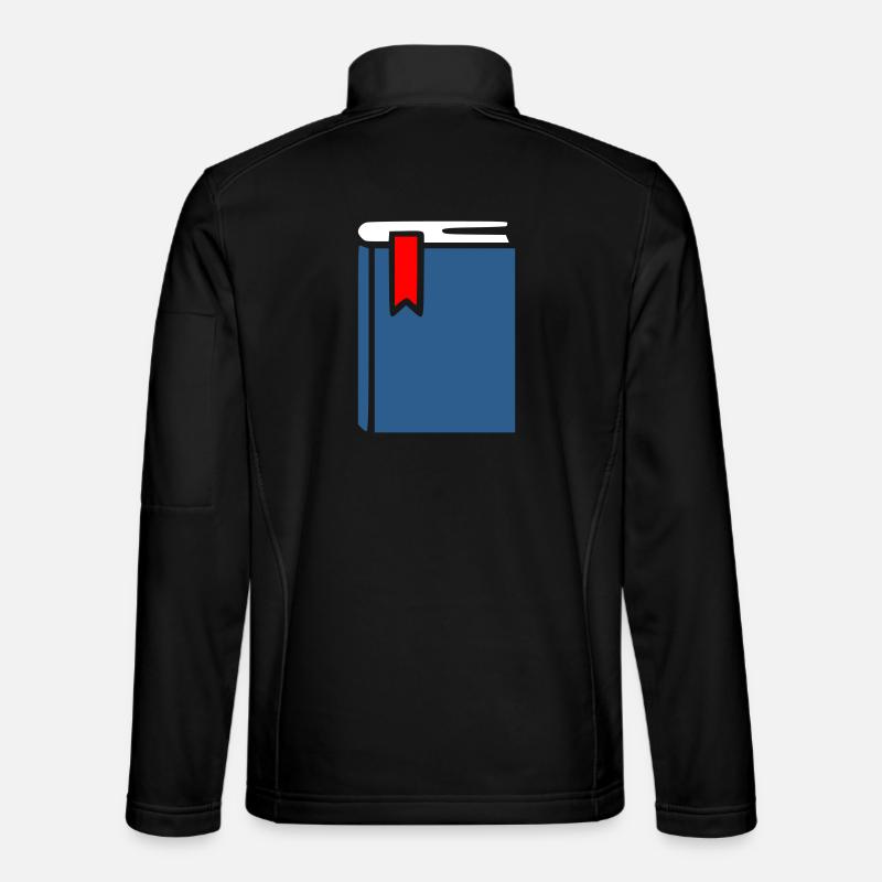 Buch Symbol Icon Blau - Unisex Softshelljacke - Schwarz