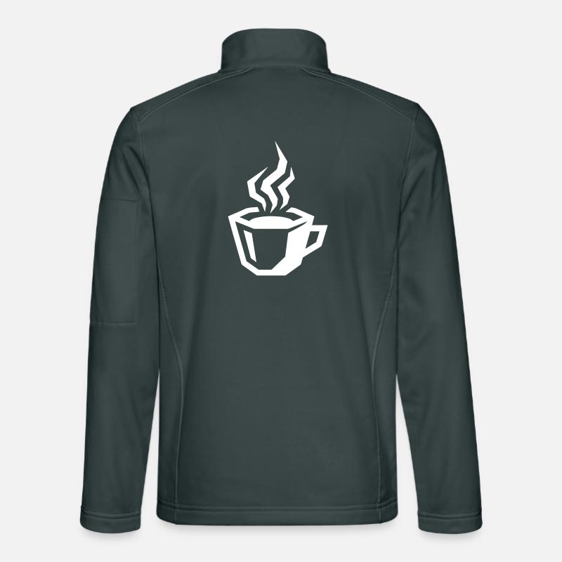 Coffee Cup Icon Unisex Softshell Jacket