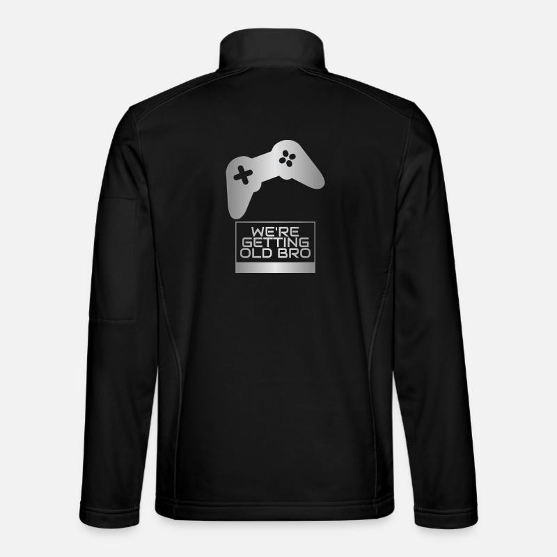 Old Bro Retro Gamer Tee - Unisex Softshell Jacket - black
