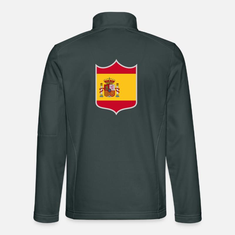 Spanien Flagge Wappen Unisex Softshelljacke