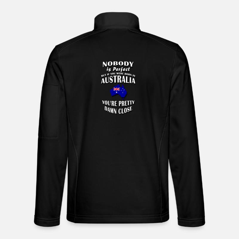BORN IN AUSTRALIA / Australien / Commonwealth - Unisex Softshelljacke - Schwarz