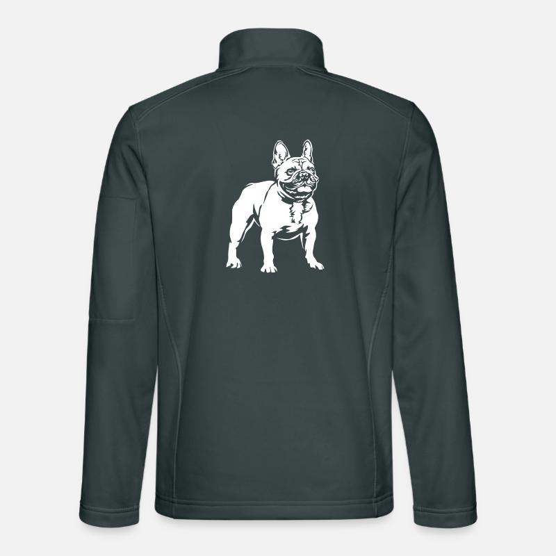 Bouledogue française « Black Edition » Veste en tissu softshell Unisexe