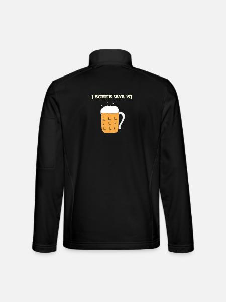 SCHEE WARS BIERKRUG - Unisex Softshelljacke - Schwarz