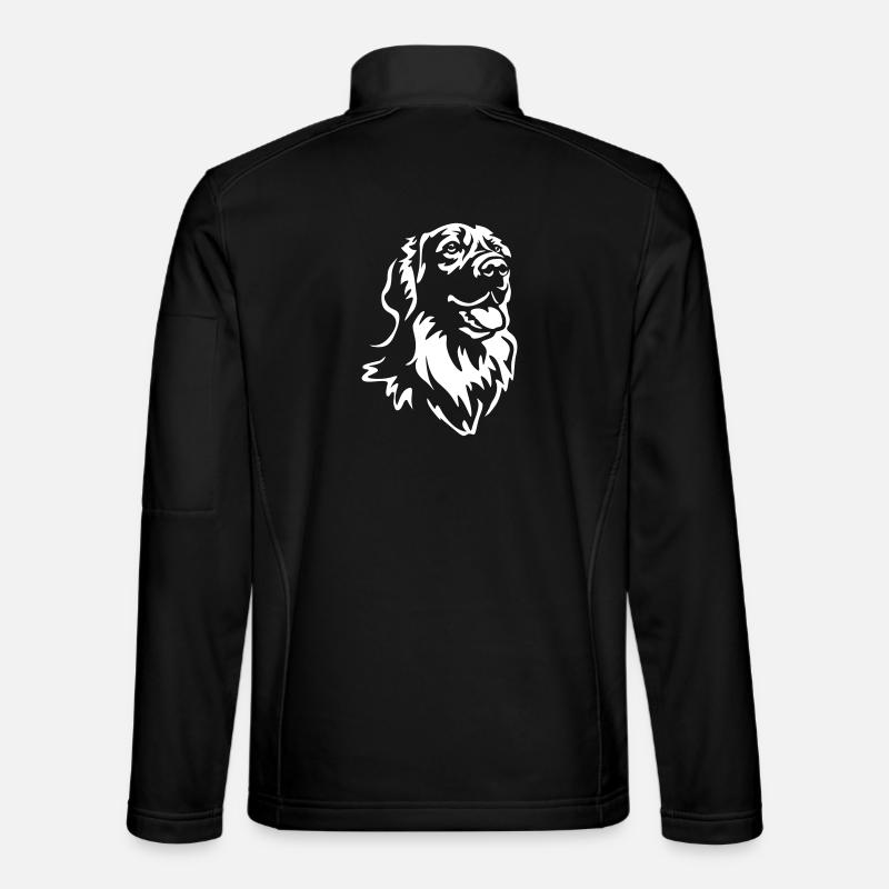 Hovawart Head "Black Edition" - Unisex Softshell Jacket - black