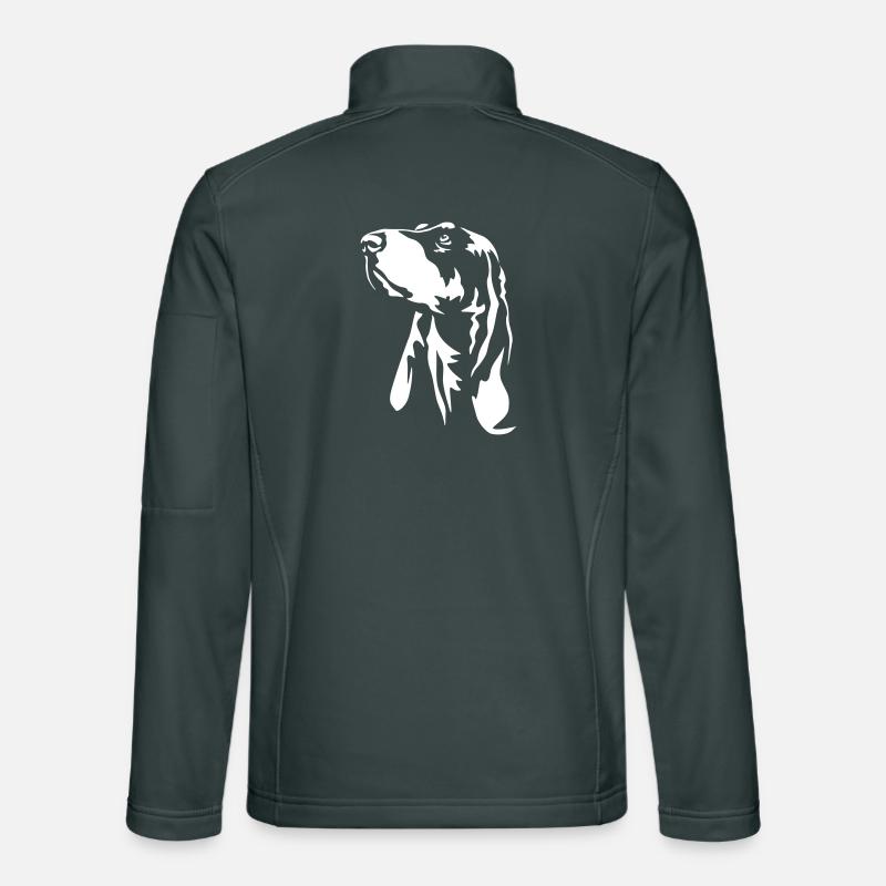 Tête de chien bernois « Black Edition » Veste en tissu softshell Unisexe