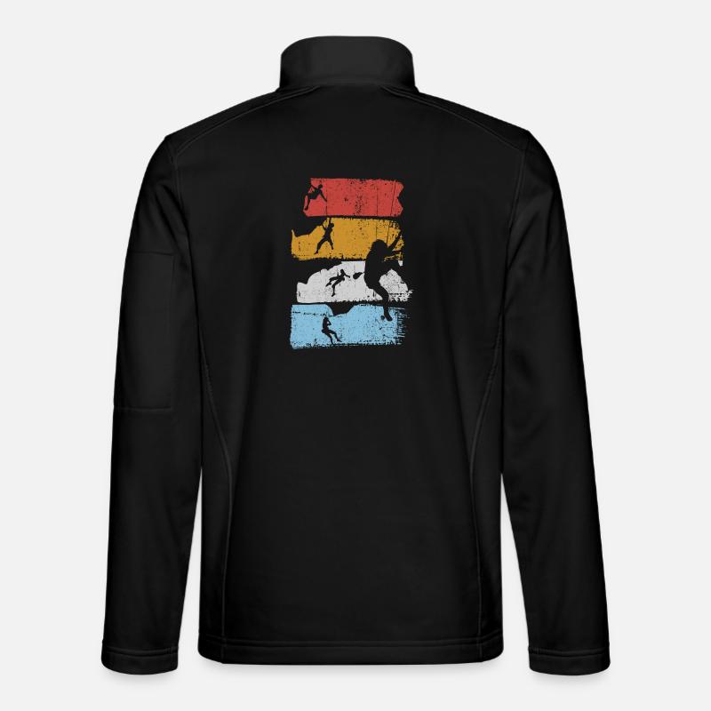 Surf Stripes Silhouette - Unisex Softshelljacke - Schwarz