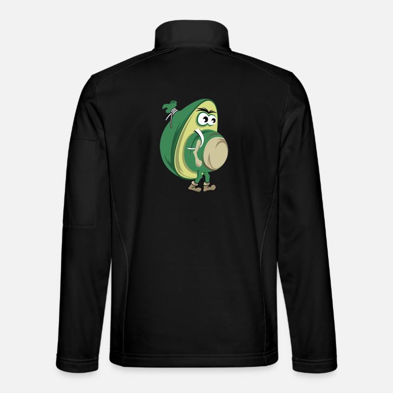 drôle d’avocat randonnée nature forêt icône icône Veste en tissu softshell Unisexe