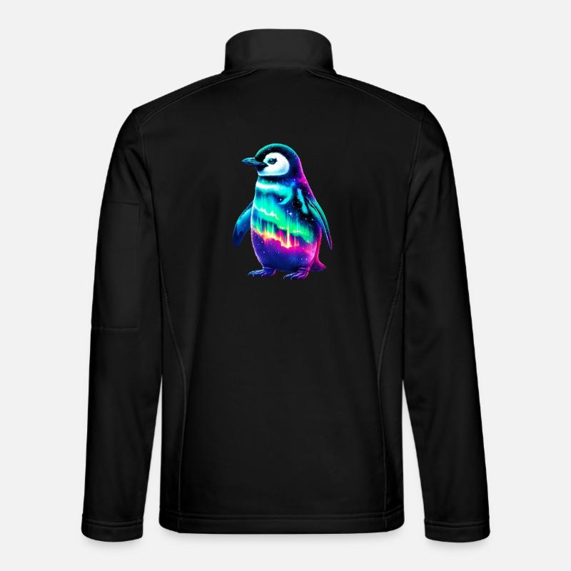 Manchot aurore boréale Veste en tissu softshell Unisexe