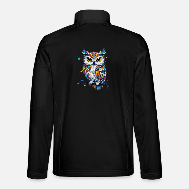 Owl - Unisex Softshell Jacket - black