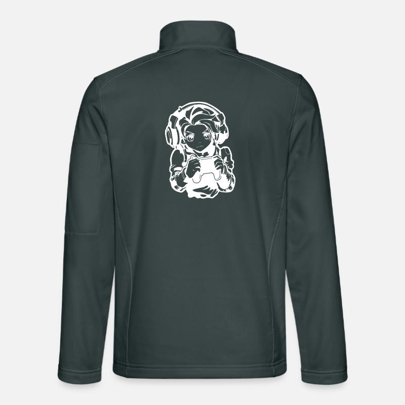 Gamer Junge Zeichnung Unisex Softshelljacke
