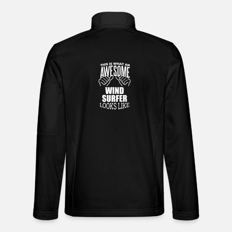 planche à voile - Veste en tissu softshell Unisexe - noir