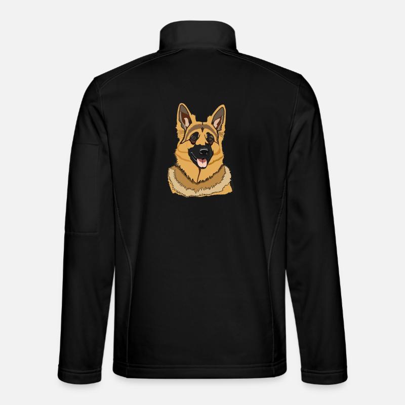 Hund Deutscher Schäferhund - Unisex Softshelljacke - Schwarz