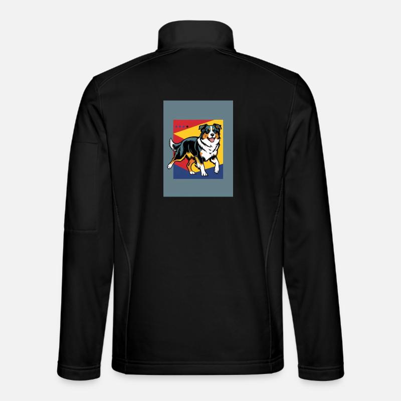 Australischer Schäferhund - Unisex Softshelljacke - Schwarz