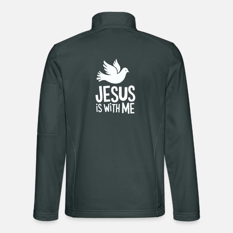 Jesus is with me Unisex Softshelljacke