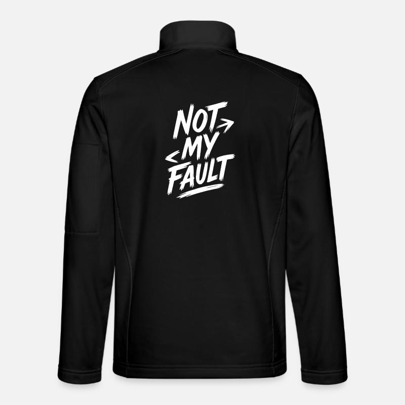 Bold Personal Responsibility Quote - Unisex Softshell Jacket - black