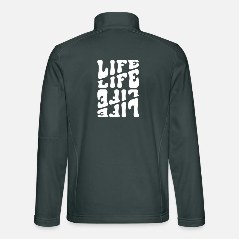 Life like Letters Psychedelic Unisex Softshelljacke