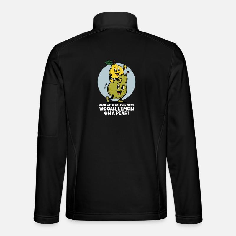 Lemon on a Pear - Unisex Softshell Jacket - black