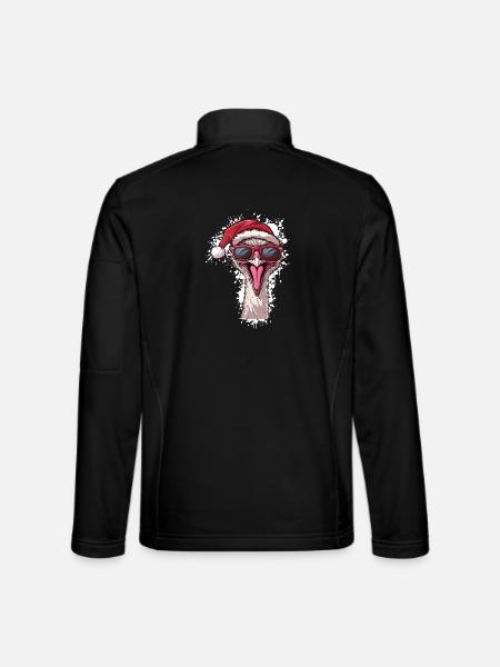 Bouquet Christmas Funny - Unisex Softshell Jacket - black