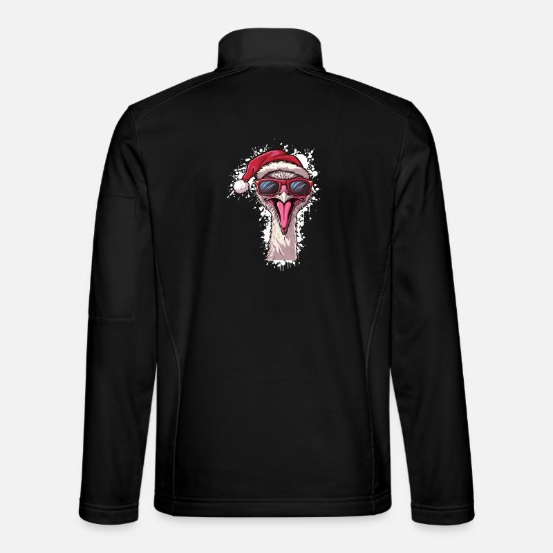 Strauß Weihnachten Lustig - Unisex Softshelljacke - Schwarz