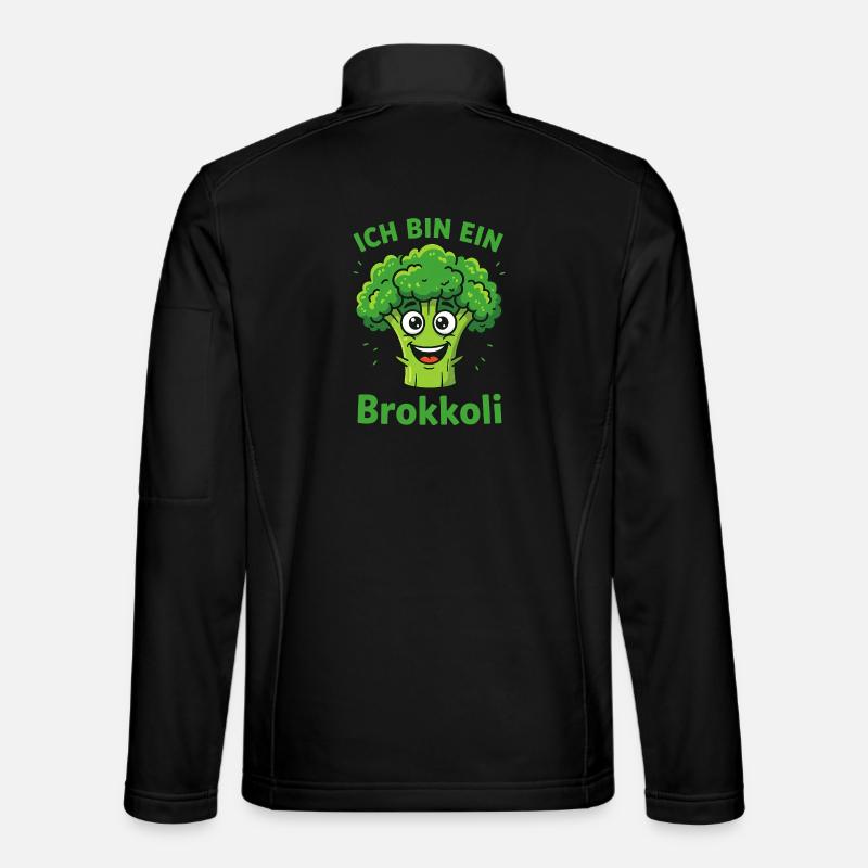 Brokkoli Kostüm Fasching Karneval Gemüse  - Unisex Softshelljacke - Schwarz