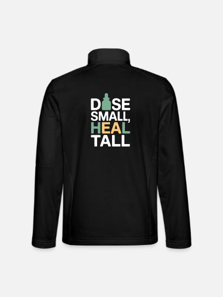 Certified Clinical Micro-Dose Specialist Apparel  - Unisex Softshell Jacket - black - Back