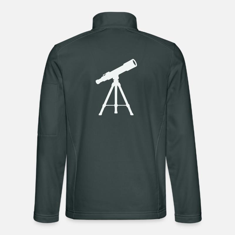 Telescope on Tripod – Starry Night Unisex Softshell Jacket
